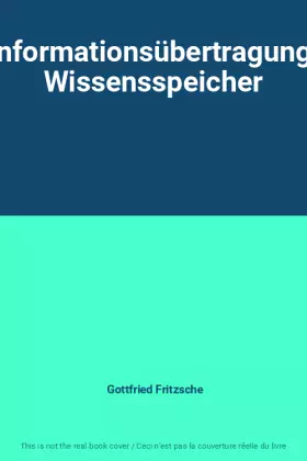 Couverture du produit · Informationsübertragung. Wissensspeicher