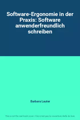 Couverture du produit · Software-Ergonomie in der Praxis: Software anwenderfreundlich schreiben
