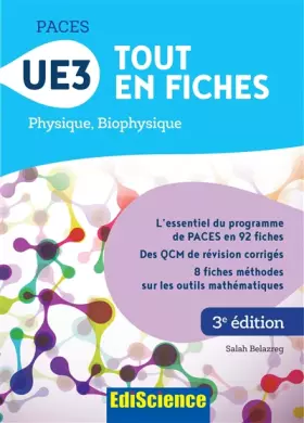 Couverture du produit · PACES UE3 Tout en fiches - 3e éd. - Physique, Biophysique: Physique, Biophysique
