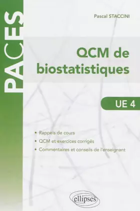 Couverture du produit · QCM de Biostatistiques UE4