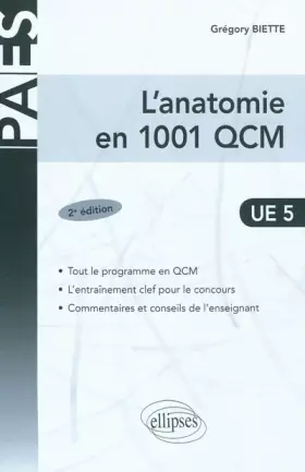 Couverture du produit · Anatomie en 1001 QCM