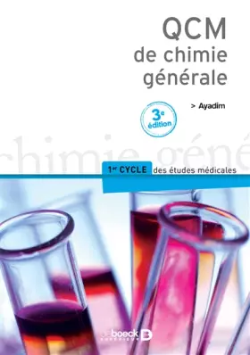 Couverture du produit · QCM de chimie générale