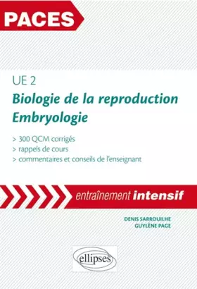 Couverture du produit · PACES UE2 Biologie de la Reproduction Embryologie