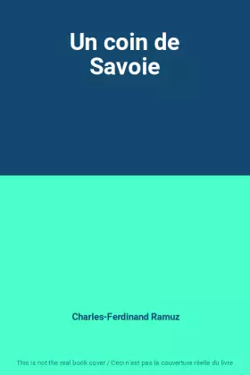 Couverture du produit · Un coin de Savoie