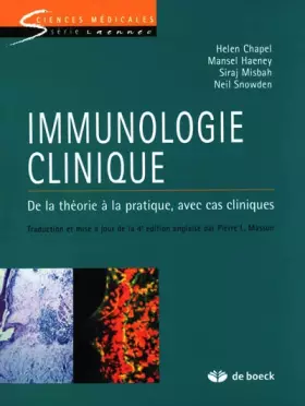 Couverture du produit · Immunologie clinique: De la théorie à la pratique, avec cas cliniques (2004)