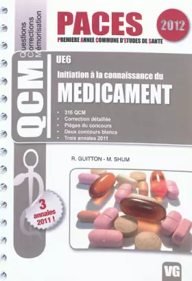 Couverture du produit · Initiation à la connaissance du médicament UE6