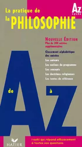 Couverture du produit · La philosophie de A à Z