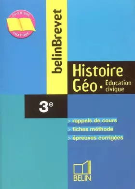 Couverture du produit · BelinBrevet : Histoire-Géographie - Éducation civique, 3e