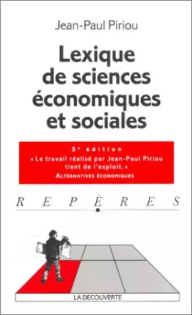 Couverture du produit · Lexique de sciences économiques et sociales