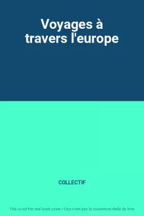Couverture du produit · Voyages à travers l'europe