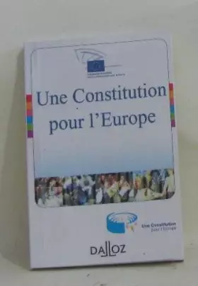 Couverture du produit · Une constitution pour l'Europe