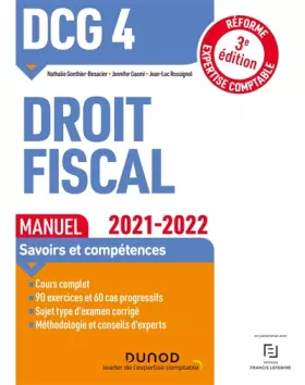Couverture du produit · DCG 4 Droit fiscal - Manuel 2021-2022: Réforme Expertise comptable (2021-2022)