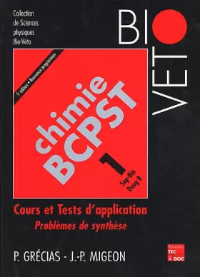 Couverture du produit · Chimie BCPST1. Cours et tests d'application, 5ème édition