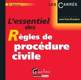 Couverture du produit · L'essentiel des règles de procédure civile