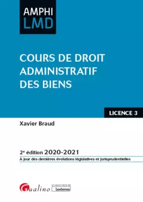 Couverture du produit · Cours de droit administratif des biens (2020)