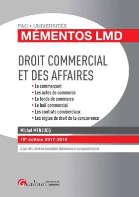 Couverture du produit · Droit commercial et des affaires