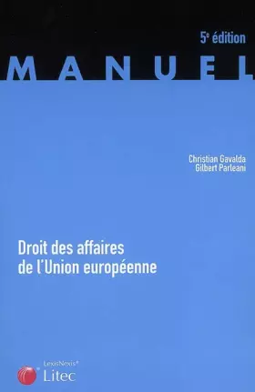 Couverture du produit · Droit des affaires de l'Union européenne (ancienne édition)