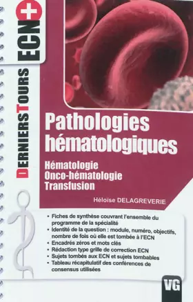 Couverture du produit · Pathologies hématologiques : Hématologie Onco-hématologie Transfusion