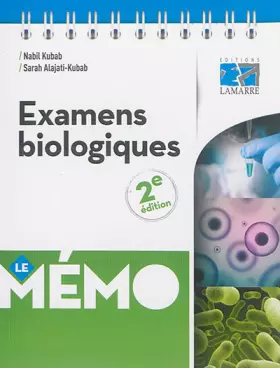 Couverture du produit · Examens biologiques