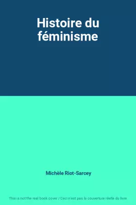 Couverture du produit · Histoire du féminisme