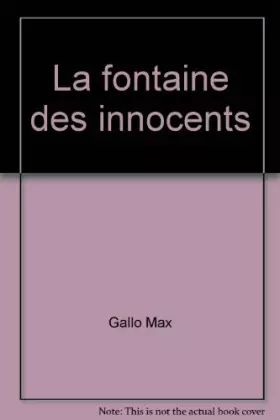 Couverture du produit · La fontaine des innocents