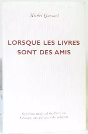 Couverture du produit · Lorsque les livres sont nos amis