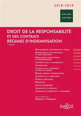Couverture du produit · Droit de la responsabilité et des contrats 2018/2019 - 11e ed.: Régimes d'indemnisation