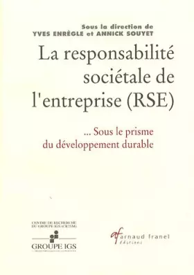 Couverture du produit · La responsabilité sociale de l'entreprise (RSE) : Sous le prisme du développement durable
