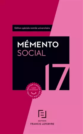Couverture du produit · MEMENTO SOCIAL ETUDIANT 2017