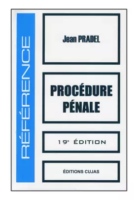 Couverture du produit · Procédure pénale