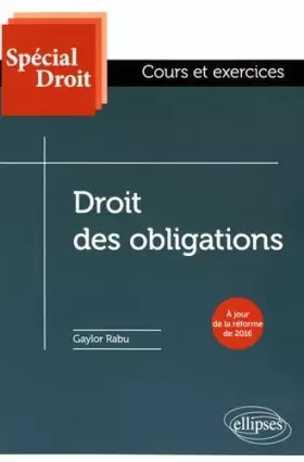 Couverture du produit · Droit des Obligations
