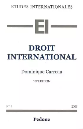 Couverture du produit · Droit international