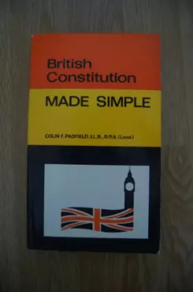 Couverture du produit · British Constitution Made Simple