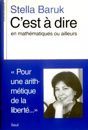 Couverture du produit · C'est-à-dire en mathématiques ou ailleurs