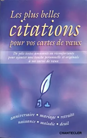 Couverture du produit · Les plus belles citations pour vos cartes de væux: De jolis textes amusants ou réconfortants pour ajouter une touche personnell