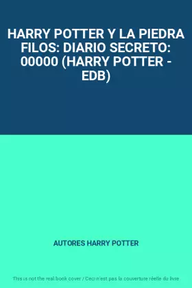 Couverture du produit · HARRY POTTER Y LA PIEDRA FILOS: DIARIO SECRETO: 00000 (HARRY POTTER - EDB)