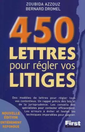 Couverture du produit · 450 lettres pour régler vos litiges
