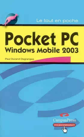 Couverture du produit · Pocket PC Windows mobile 2003