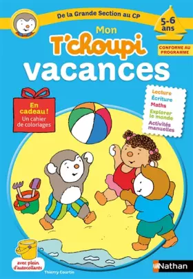 Couverture du produit · Cahier de vacances T'choupi - j'entre au CP - 5/6 ans