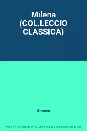 Couverture du produit · Milena (COL.LECCIO CLASSICA)