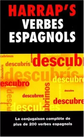 Couverture du produit · Harrap's verbes espagnols