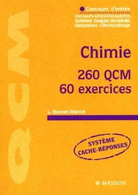 Couverture du produit · Chimie, 260 QCM, 60 exercices