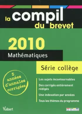 Couverture du produit · Mathématiques Série collège: Annales corrigées