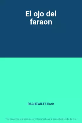 Couverture du produit · El ojo del faraon
