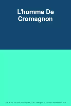 Couverture du produit · L'homme De Cromagnon
