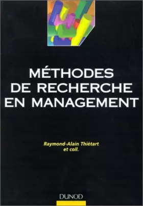 Couverture du produit · Méthodes de recherche en management