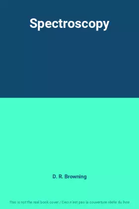 Couverture du produit · Spectroscopy