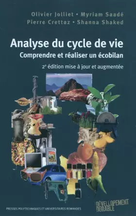 Couverture du produit · Analyse du cycle de vie : Comprendre et réaliser un écobilan