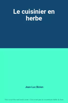Couverture du produit · Le cuisinier en herbe