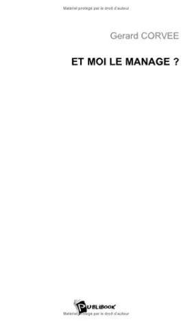 Couverture du produit · Et Moi le Manage?